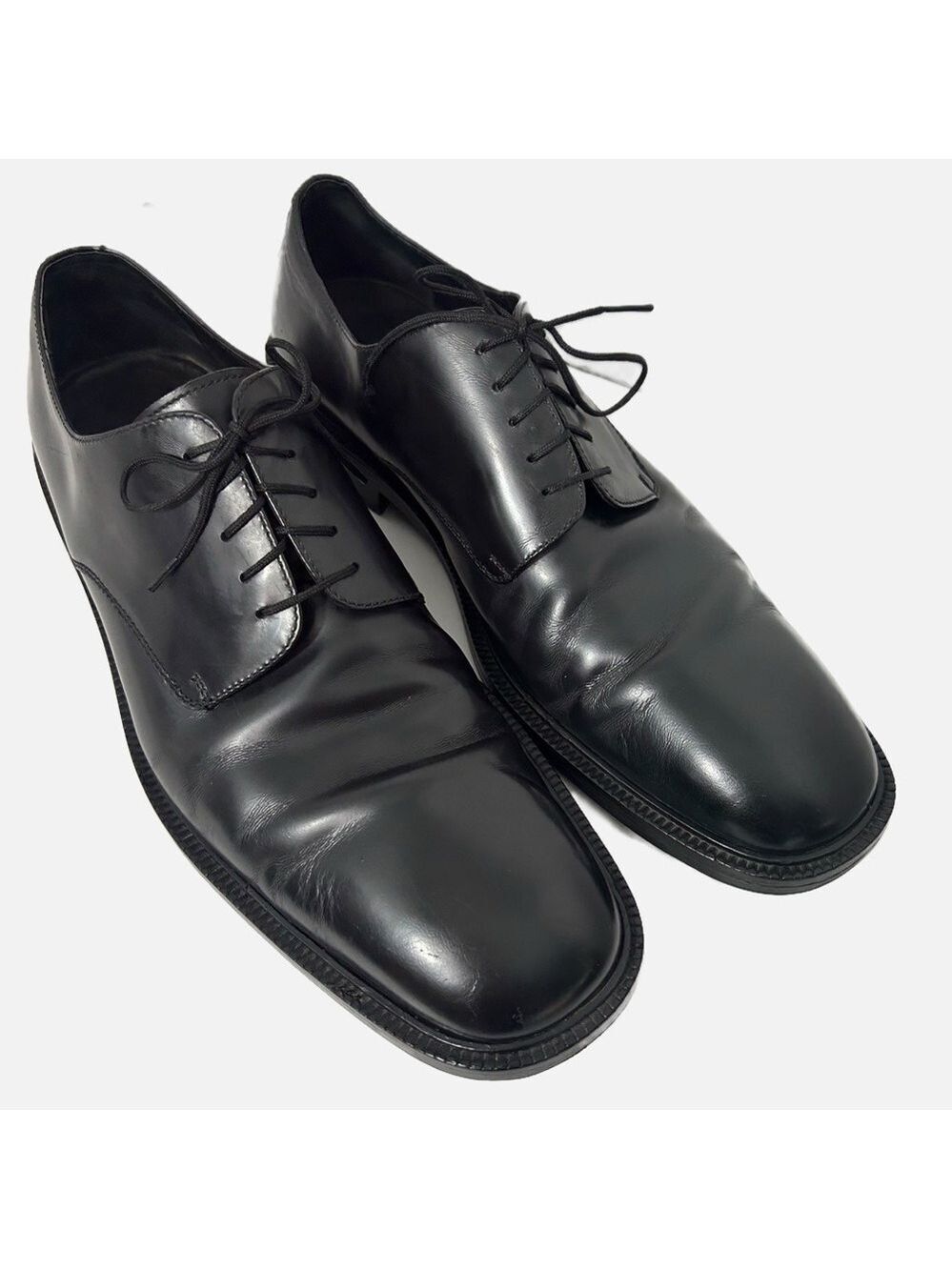Authentic GUCCI Men’s Leather Dress Oxford Lace Up Shoes Black Classic 11.5D